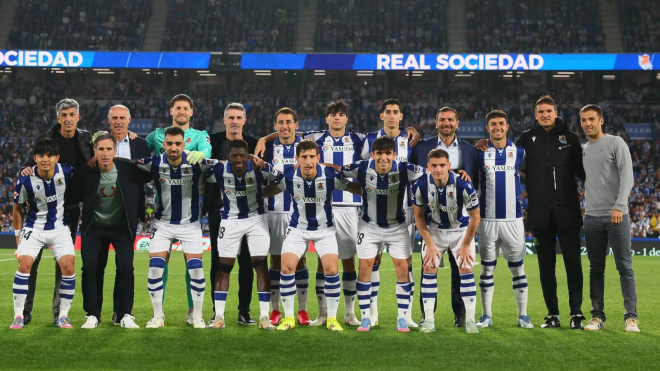 Once titular ante el Athletic en Anoeta. (Foto: Real Sociedad)