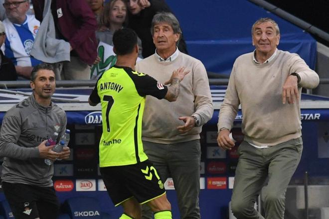 Antony, dialogando con Pellegrini: (Foto: Cordon Press)