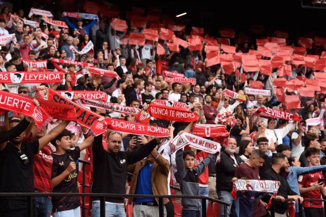 El sevillismo, en el Sevilla-Leganés (Foto: Kiko Hurtado).