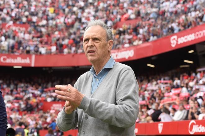 Joaquín Caparrós, en el Sevilla-Leganés (Foto: Kiko Hurtado).