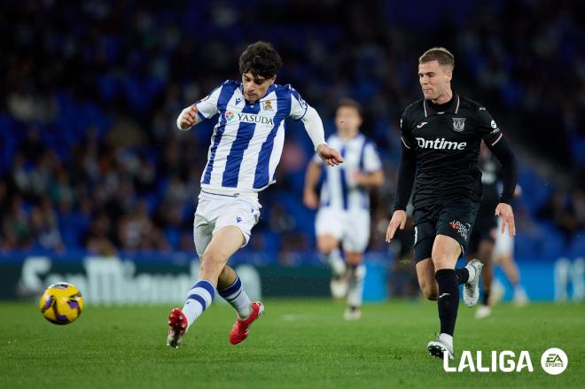 Jon Martín, en un partido de la Real Sociedad (Foto: LALIGA).