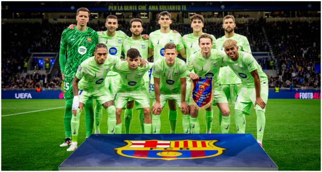 Once del Barcelona ante el Inter (foto: FCB X).