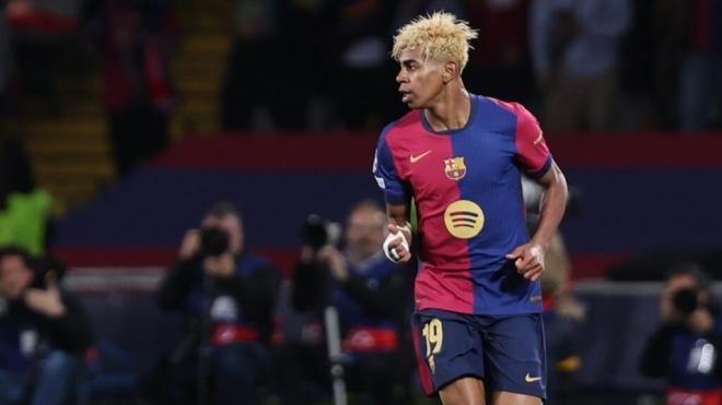 Lamine Yamal en el partido de ida ante el Inter de Milán (Foto: Europa Press)
