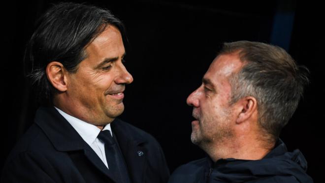 Hansi Flick y Simone Inzaghi, entrenadores de Barça e Inter (Cordon Press)