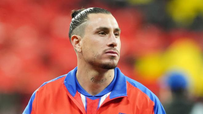 José María Giménez antes de un partido con el Atlético de Madrid (Fuente: Cordon Press)