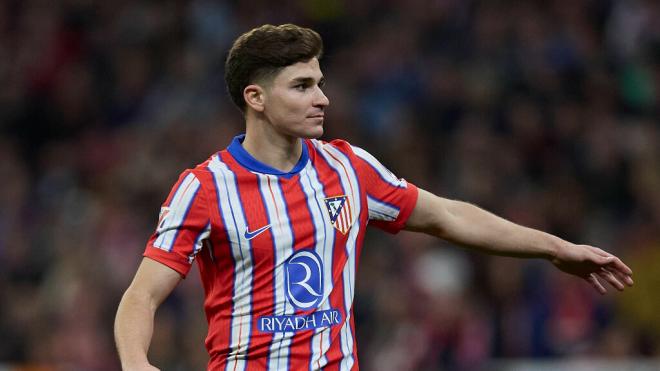 Julián Álvarez durante un partido del Atlético de Madrid (Fuente: Cordon Press)