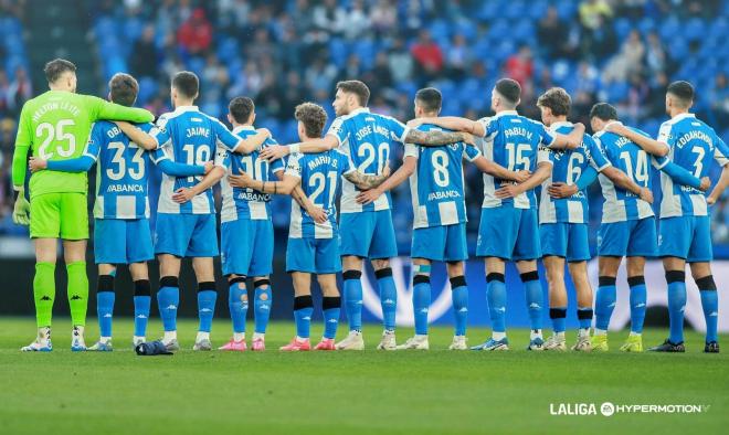 Los jugadores del Dépor, antes de un partido (Foto: LALIGA).