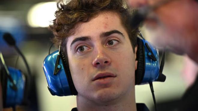 Franco Colapinto, en el box de Alpine en este 2025 (Foto: F1).