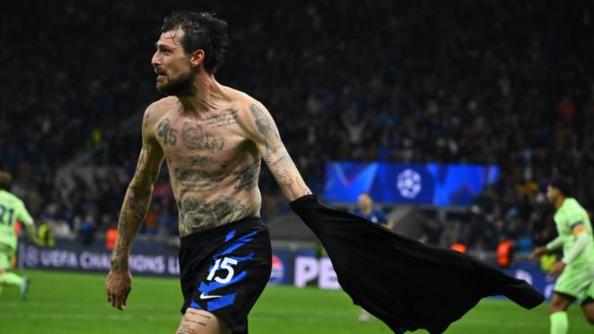 Acerbi celebarando su gol (Cordon Press)