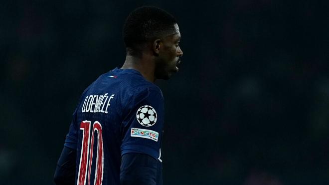 Dembélé en un partido de Champions con el PSG (Cordon Press)