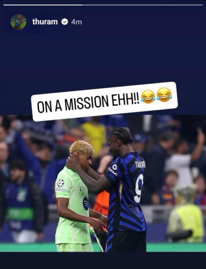 La historia de Instagram de Marcus Thuram (@thuram)