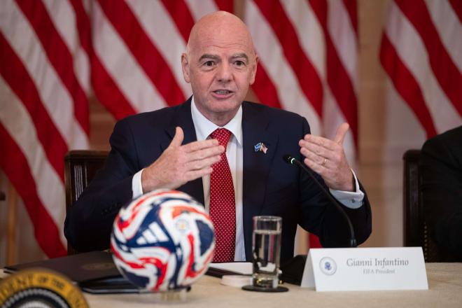 Gianni Infantino, en la previa del Mundial (Foto: Cordon Press).