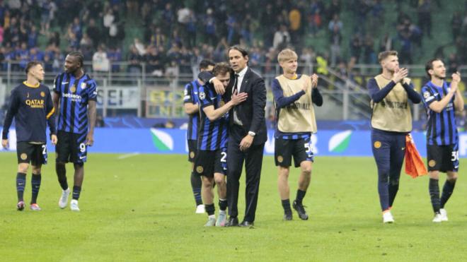 El Inter de Milan celebrando el pase a la final de la Champions (Cordon Press)