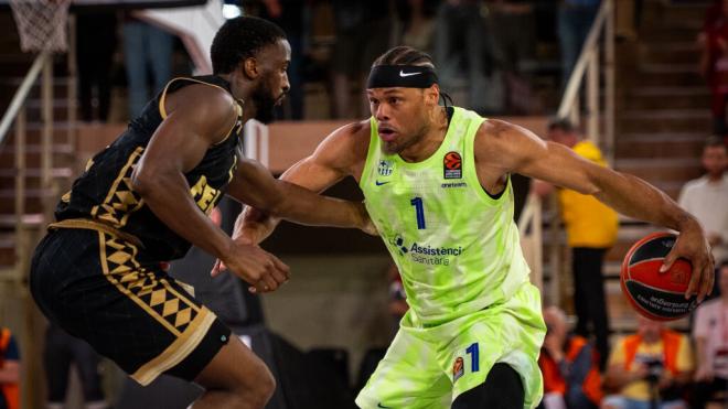 Justin Anderson en el Monaco - Barcelona (Fuente: @FCBbasket)