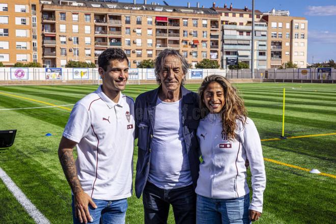 Ricardo Arias en el Campo Mundial 82 de Catarroja que en un futuro llevará su nombre