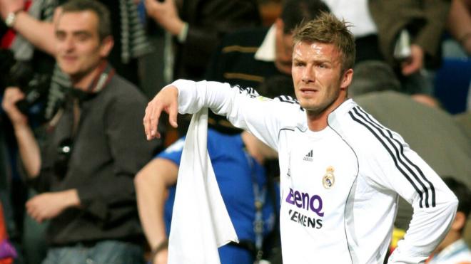 David Beckham en un partido con el Madrid (Cordon Press)