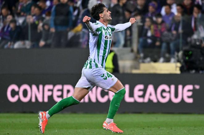 Johnny Cardoso, celebrando la victoria ante la Fiorentina (Foto: Cordon Pres).