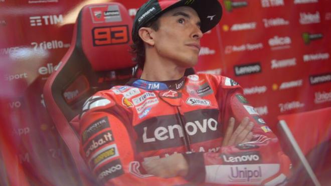 Marc Márquez, durante la temporada 2025 en el box de Ducati (Foto: MotoGP).
