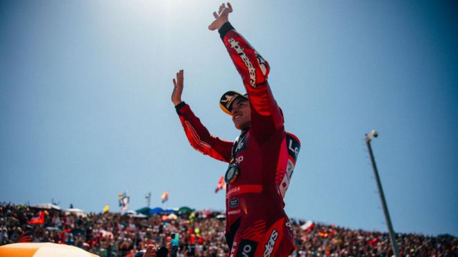 Marc Márquez, en el Gran Premio de Jerez (Foto: Ducati).