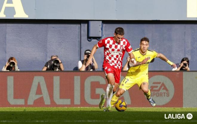 Lance del Villarreal-Girona de la primera vuelta (Foto: LaLiga).