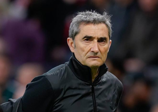 Ernesto Valverde, en Old Trafford (FOTO: Cordón Press).
