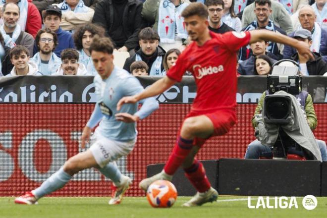 Pablo Durán, en el Celta-Sevilla (FOTO: LALIGA).