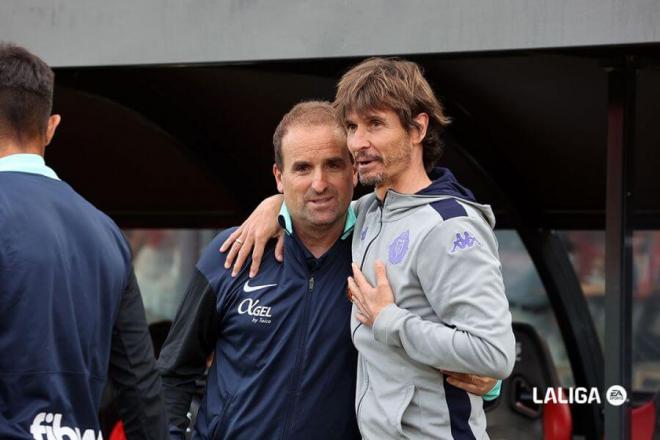 Álvaro Rubio junto a Jagoba Arrasate en el Estadio de Son Moix (FOTO: LALIGA)