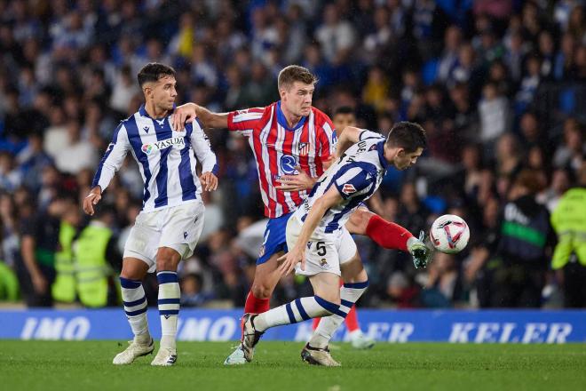 Alexander Sorloth, en el partido de ida contra la Real Sociedad (Europa Press)