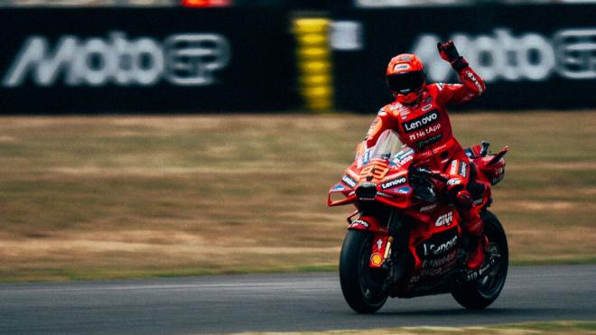 Marc Márquez, en el Gran Premio de Le Mans (Foto: Ducati).