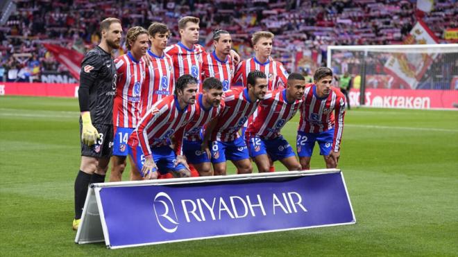 Once del Atlético de MAdrid ante la Real Sociedad (foto: Europa Press).