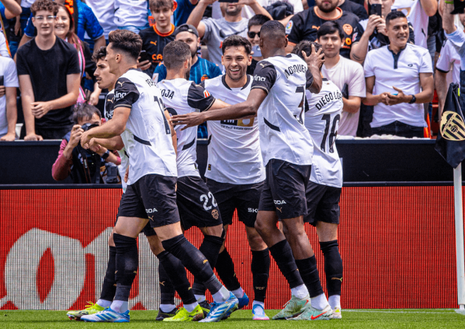 Gol de Hugo Duro, alegría en Mestalla