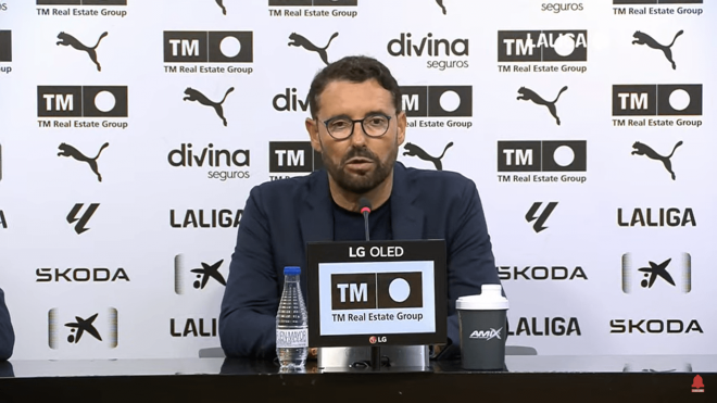 José Bordalás, en rueda de prensa tras el Valencia-Getafe.