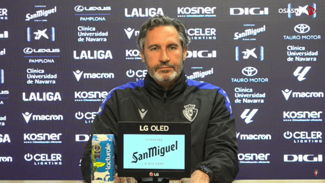 Vicente Moreno, en sala de prensa.