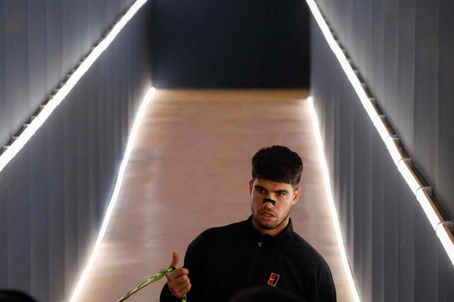 Carlos Alcaraz, en Roma (Foto: EFE).