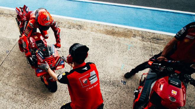Marc Márquez, en el Gran Premio de Francia (Foto: Ducati).