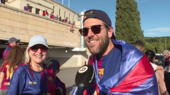 Los aficionados del Barça ya se ven campeones y quieren celebrar LALIGA en Cornellá