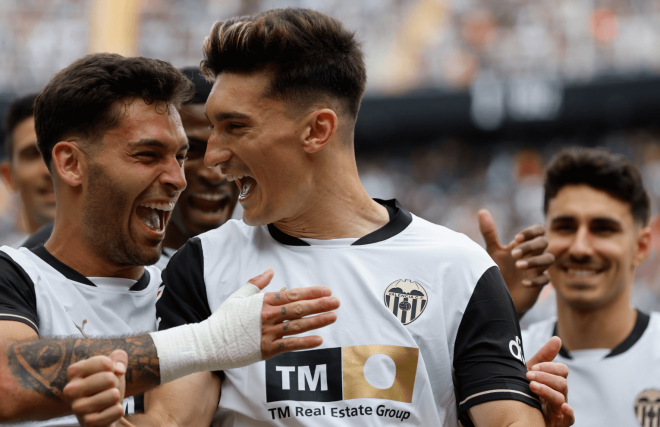 Pepelu celebra su gol ante el Getafe