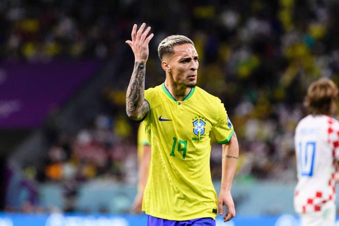 Antony, con Brasil en el Mundial de Catar (Foto: Cordon Press).