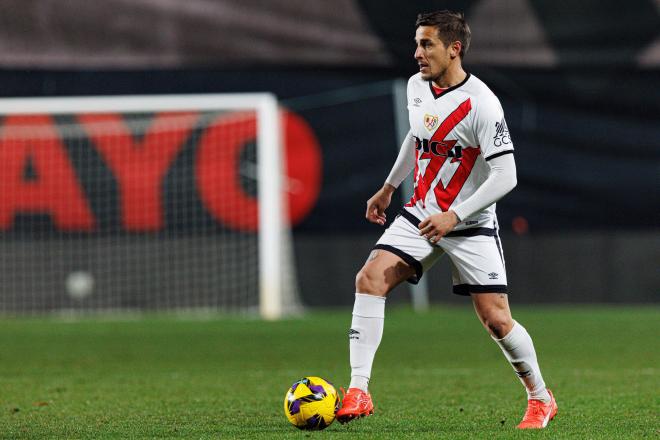 Óscar Trejo, durante un partido del Rayo Vallecano (Foto: Cordon Press).