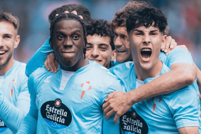 Ilaix Moriba y Yoel Lago (Foto: RC Celta).