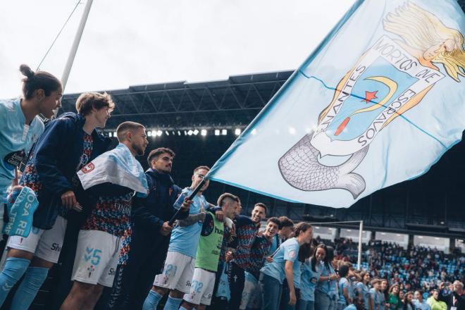 Celebración del Celta (Foto: RC Celta).