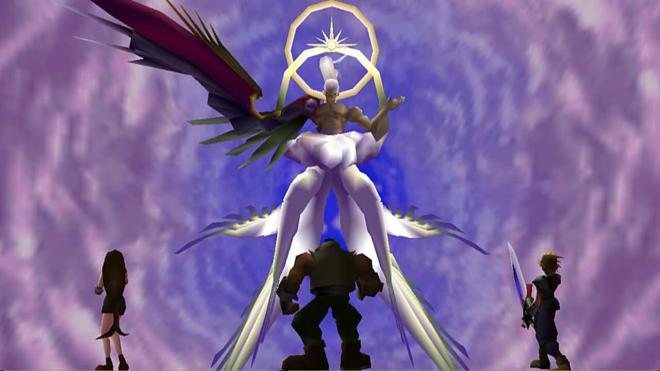El original salido del combate definitivo de Final Fantasy VII.