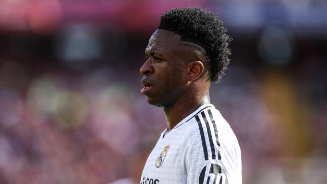 Vinicius Jr durante el Clásico (Fuente: Cordon Press)