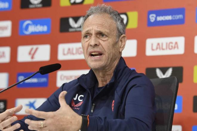 Joaquín Caparrós, en la rueda de prensa de este martes (Foto: Kiko Hurtado)