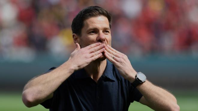 Xabi Alonso en la despedida con el Leverkusen (Cordon Press)