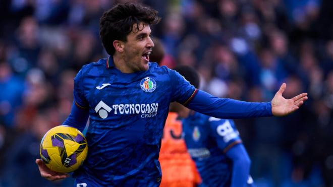 Arambarri, en un partido del Getafe (Cordon Press)