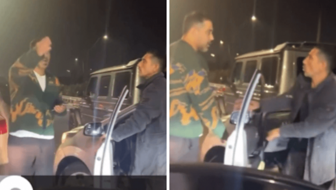 Claudio Bravo se encara con un conductor borracho.