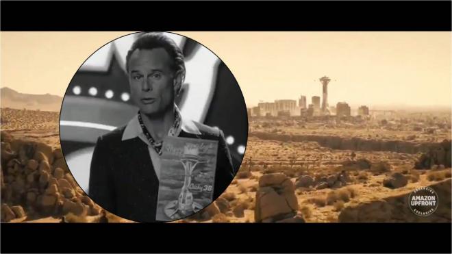 Cooper (El Necrófago) anunciando el Lucky 38 de New Vegas en Fallout - 2ª temporada