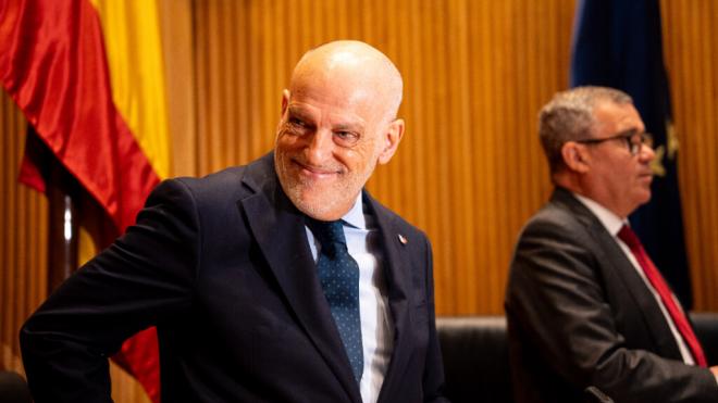 Javier Tebas en el Congreso de los Diputados (Europa Press)