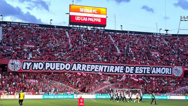 Imagen del Sánchez-Pizjuán antes del Sevilla-Las Palmas (Foto: Kiko Hurtado).